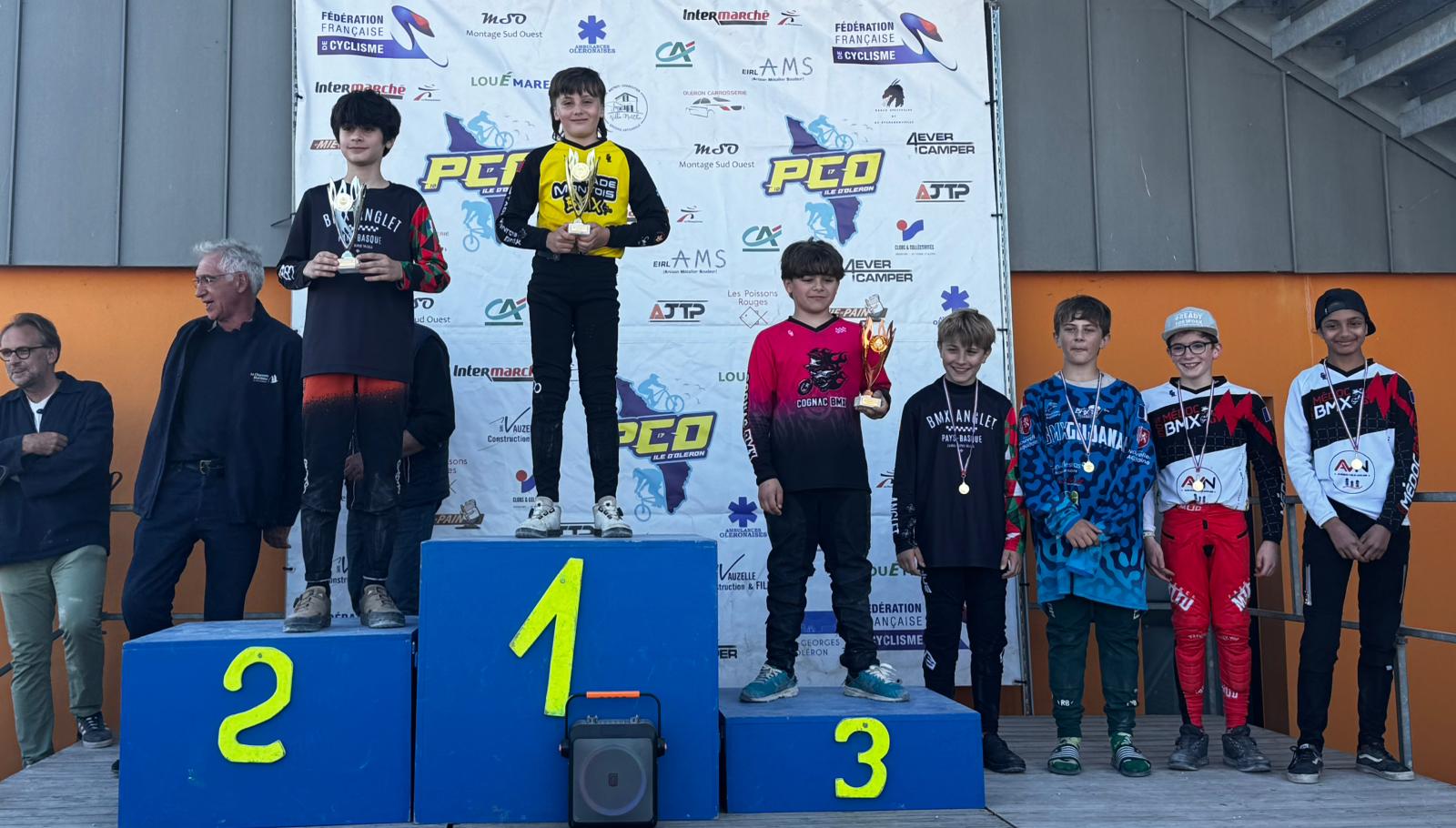 Kéoni MAHI sur la première marche du podium
